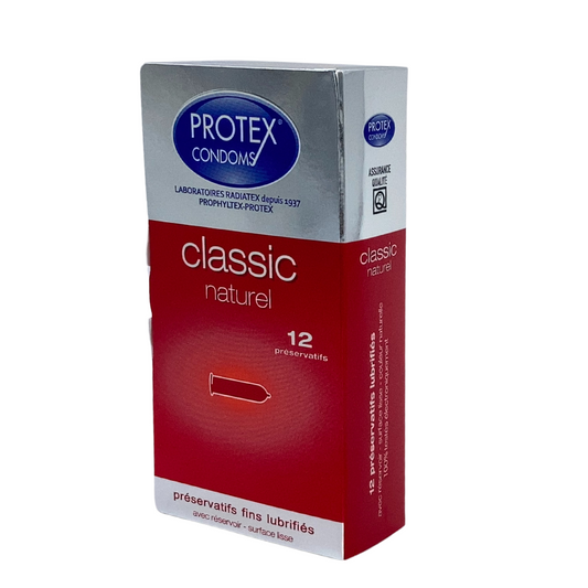 Protex Classic Naturel Condoms, 12 Pieces