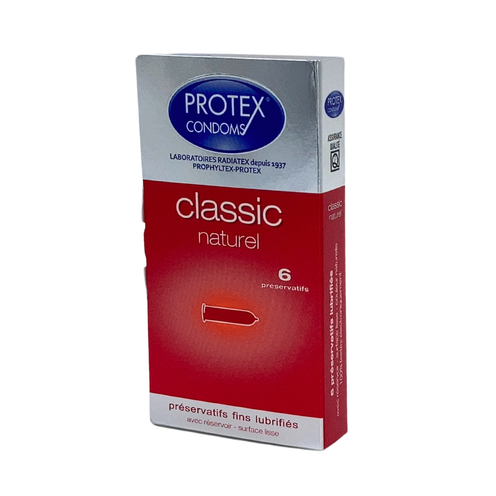 Protex Classic Naturel Condoms, 6 Pieces