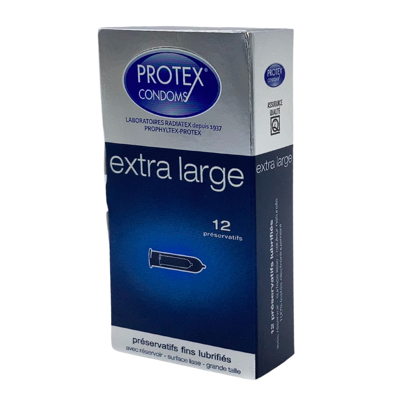 Protex Extra Large Condoms, 12 Pieces