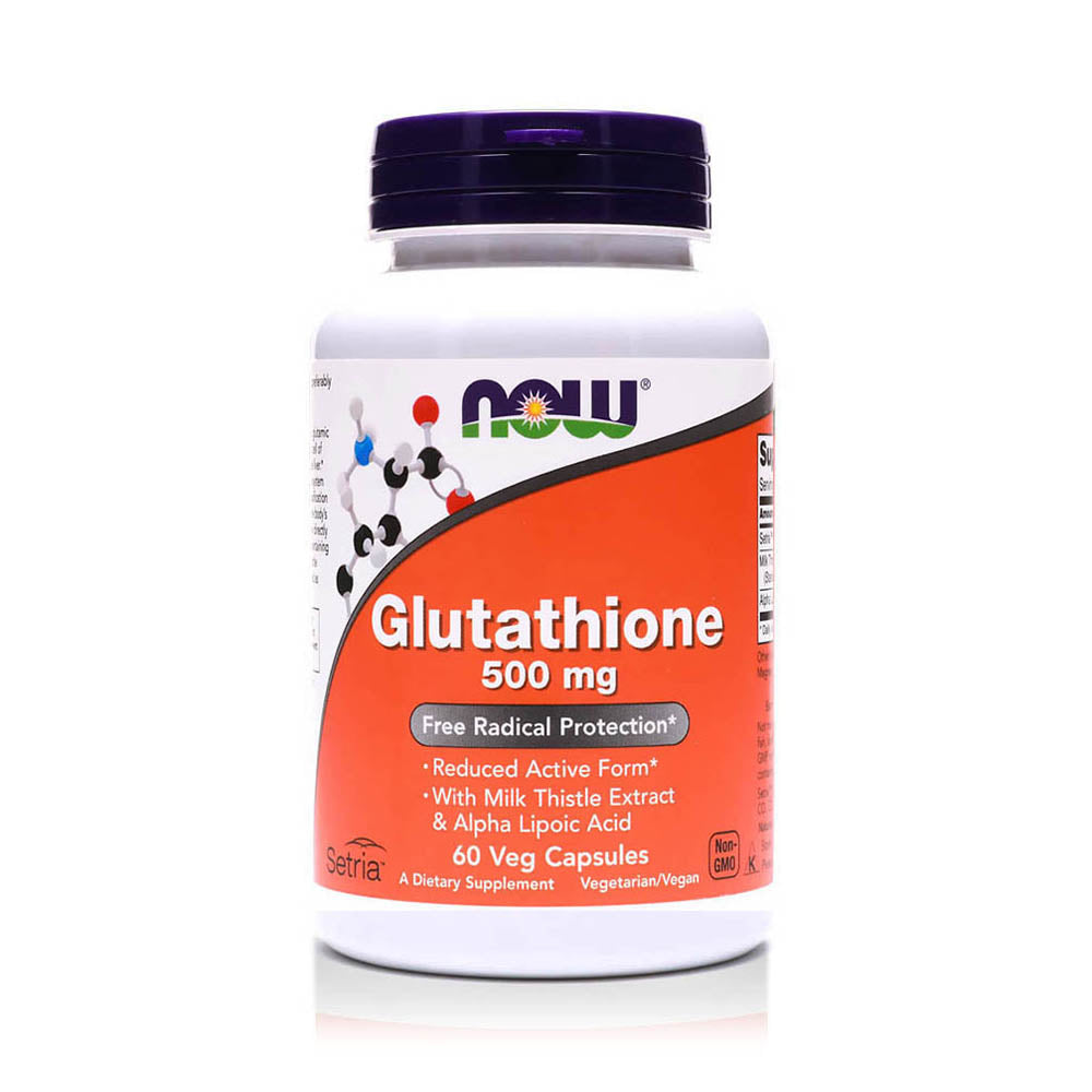 Now Glutathione Capsules 500mg, 60 Caps