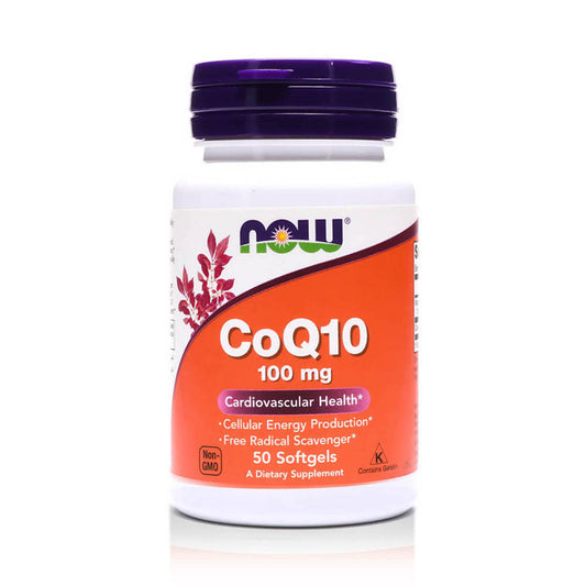 Now CoQ-10 100mg, 50 Softgels