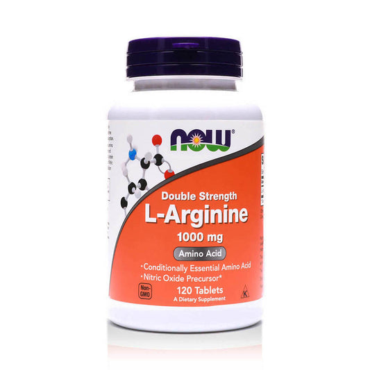 Now L-Arginine Tablets 1000mg, 120 Tabs