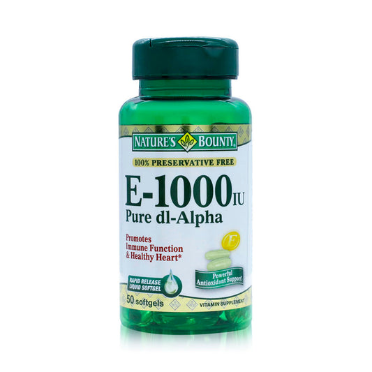 Natures Bounty Vit E-1000Iu, 50 Softgels