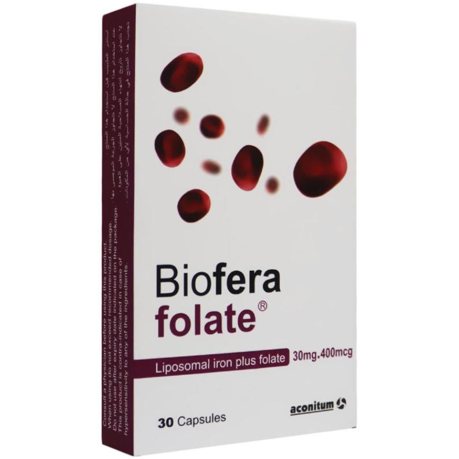 Biofera Folate 30mg/400mcg Caps 30s