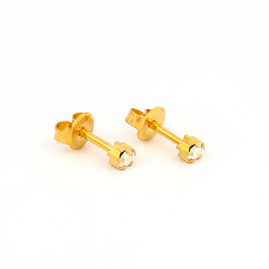 Studex Pr-R115Y-Stx Crystal Regular Gold Plated