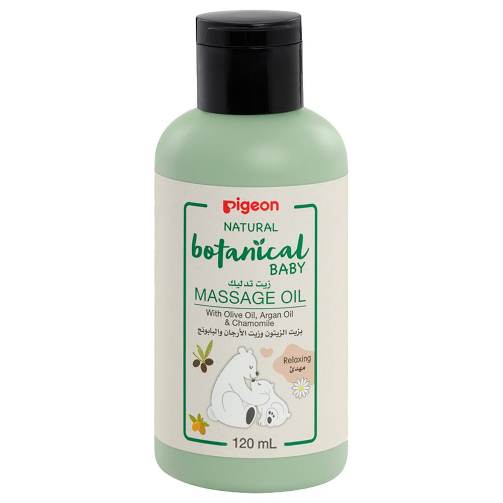 Pigeon Natural Botanical Baby Massage Oil, 120ml