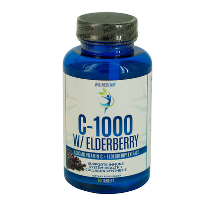 WELLNESS WAY C-1000 W/ELDERBERRY 60TAB