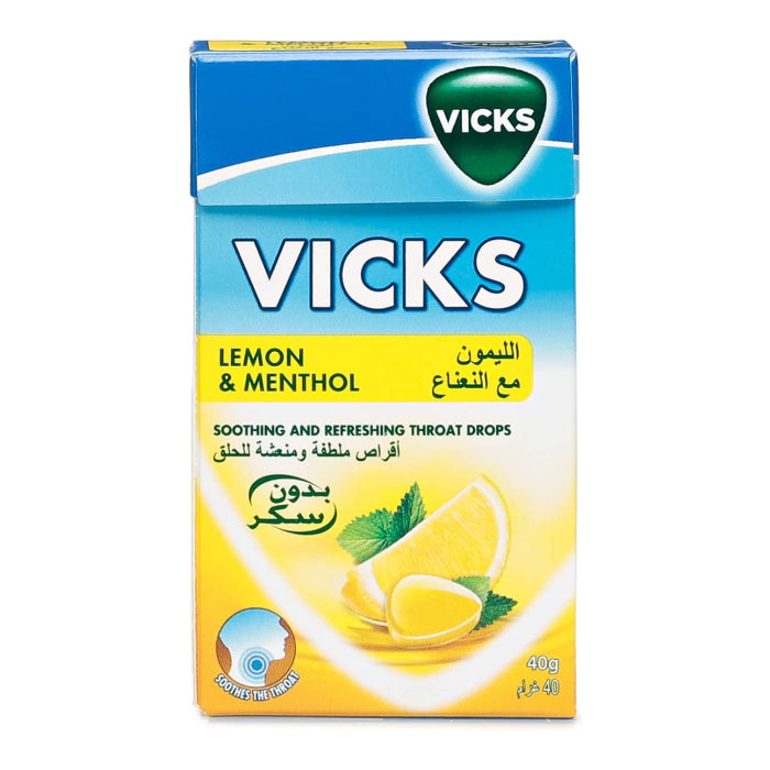 Vicks Soothing & Refreshing Cough Drops Lemon-Mint Flavor 40 g