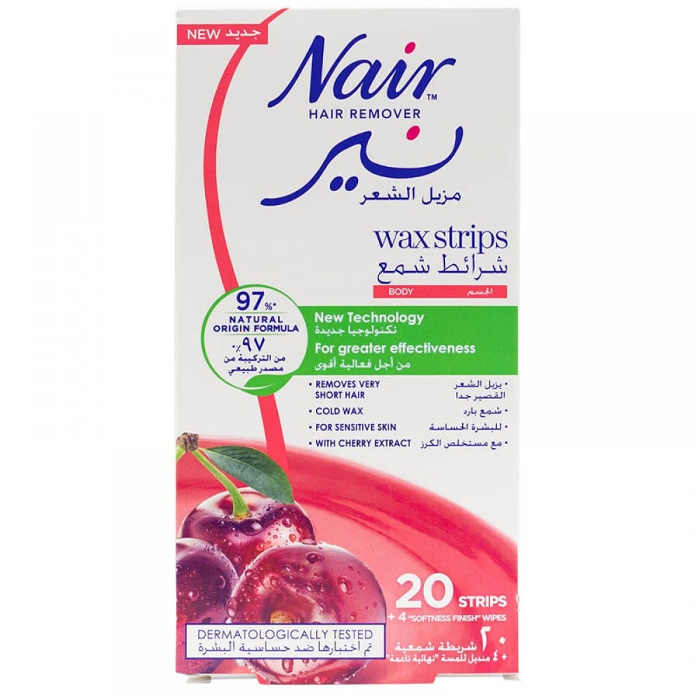 Nair Body Wax Strips Cherry 20S