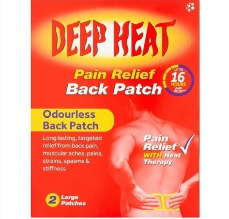 Deep Heat Pain Relief Back Patch, 2 Pieces