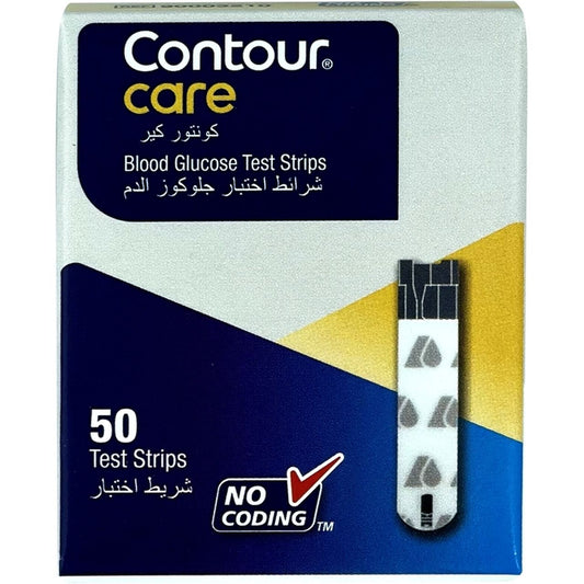 Contour Care Blood Glucose Test Strips 50 Test Strips