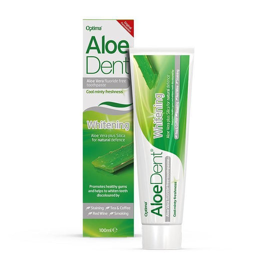 Aloedent Whitening Aloe Vera Toothpaste Mint Flavor - fluoride free, SLS free 100 ml