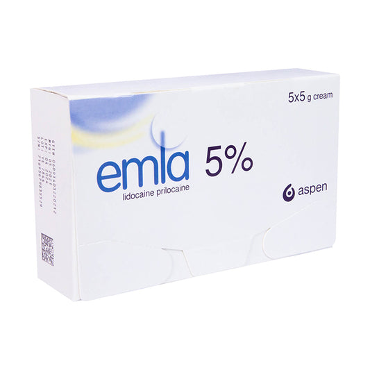 Emla 5% Cream 5g Tube X 5 + 10dressings