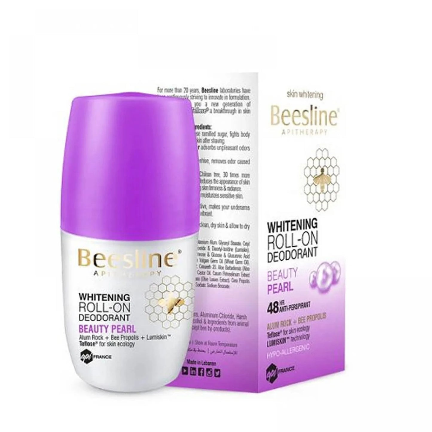 Beesline Whitening Roll-On Beauty Pearl Deodorant 50 ml