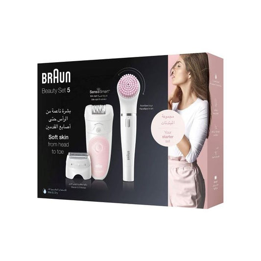 Braun Beauty Set 5  Epilator + FaceSpa Brush + Shaver