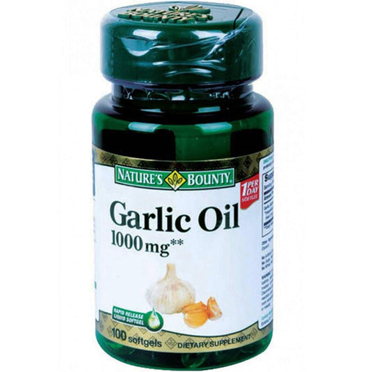 Nature's  Bounty Garlic Oil 1000 Mg Softgels 100 Pieces