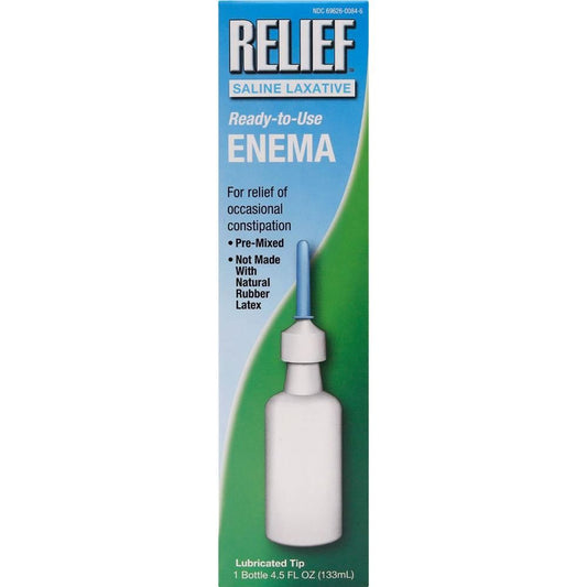 Relief Saline Laxative Enema For Adult 133 ML