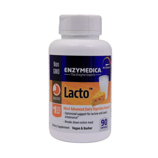 Enzymedica Lacto Most Advanced Dairy Digestion Formula Capsules 90 Pieces