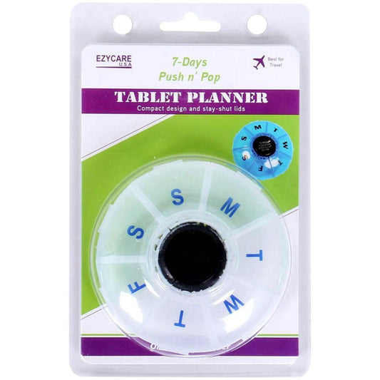 Ezycare Tablet Planner 7 Days Push N' Pop