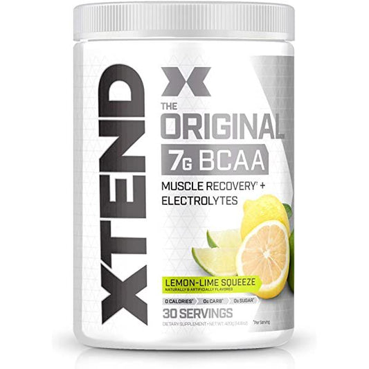 Scivation Xtend The Original BCAA Powder Nutrition & Supplements Lemon-Lime Squeeze Flavor - sugar free, carbohydrates free, calorie free 420 gr