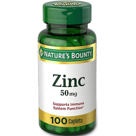 Nature's Bounty Zinc 50 mg 100 Caplets