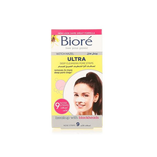 Biore Ultra Deep Cleansing Pore Strips, 9 Pieces