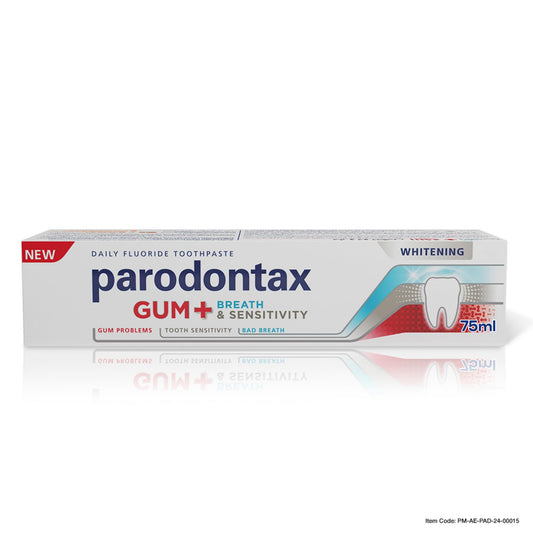 Parodontax Gum+ Breath And Sensitivity Whitening Toothpaste White 75ml