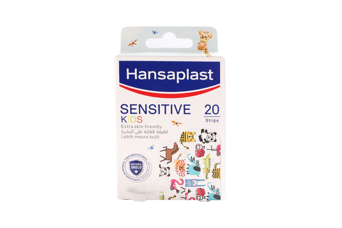 Hansaplast Kids Sensitive Animal Design Wound Plaster, 20 Strips