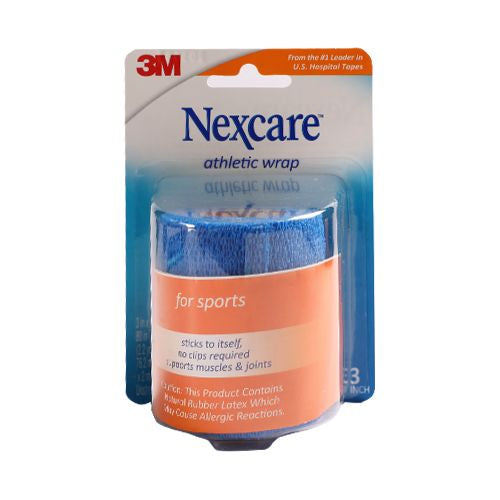 Nexcare Athletic Wrap 80 cm x 3 Pcs Blue