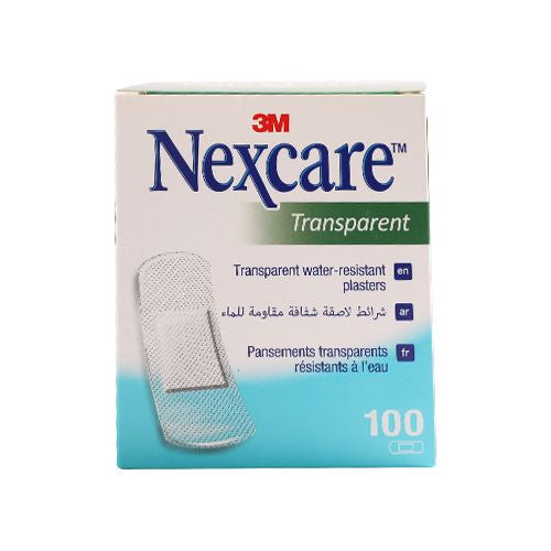 3M Nexcare Transparent Bandages 100 Pieces