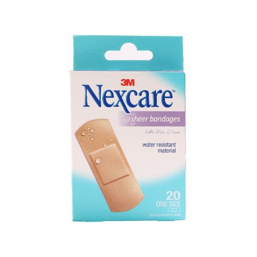 3M Nexcare 656 Sheer Bandages 20 Pieces