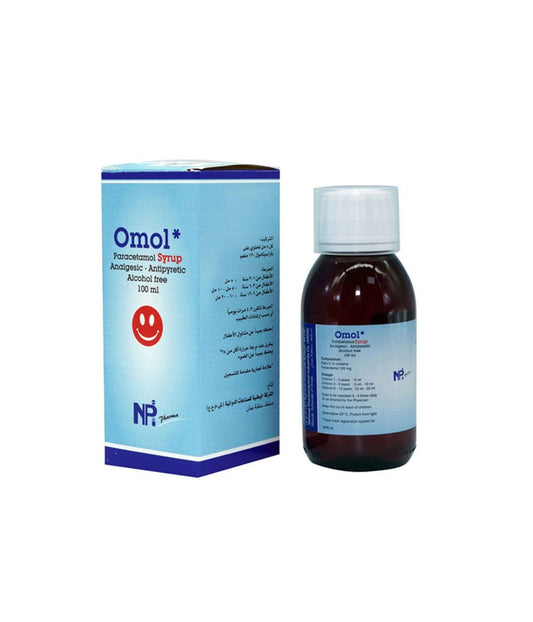 Omol Paracetamol Drops Analgesic-Antipyretic Alcohol Free, 15ml