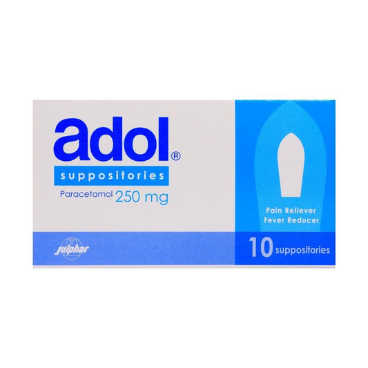 Adol 250mg Suppositories, 10 Suppositories