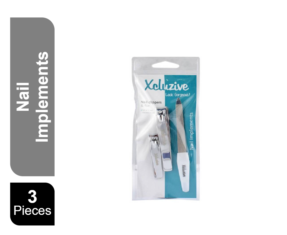 Xcluzive Set of 2 Nail Clippers + Nail File