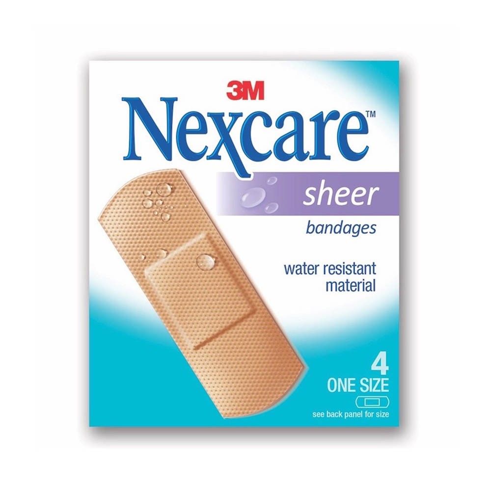 3M Nexcare Sheer Bandages 4 pcs