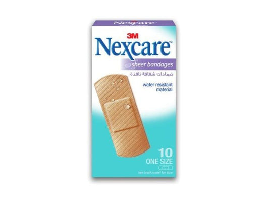 NEXCARE SHEER BANDAGES 10'S