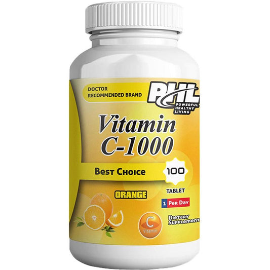 Phl 1000Mg Vitamin C Immunity Support Chewable Nutrition & Supplements Orange Flavor 100 Tabs