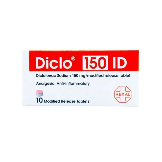 Diclo Id (150mg), 10 Tablets