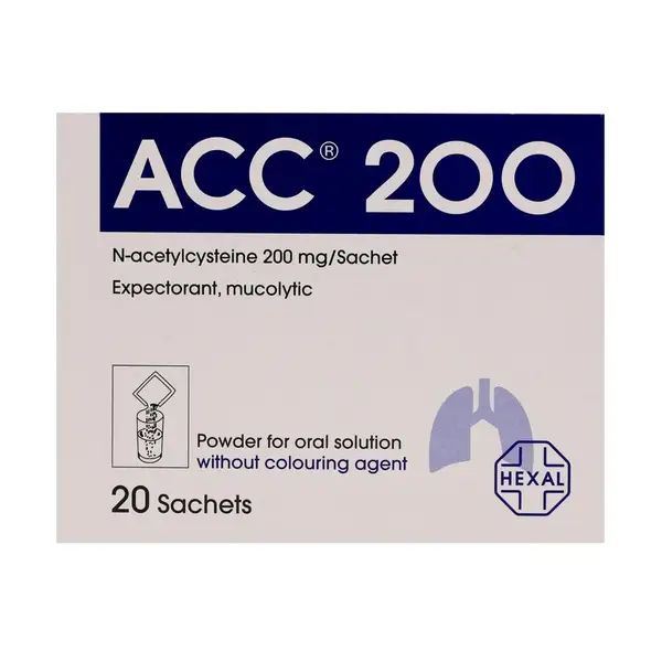 Acc 200mg Sachets, 20 Pieces