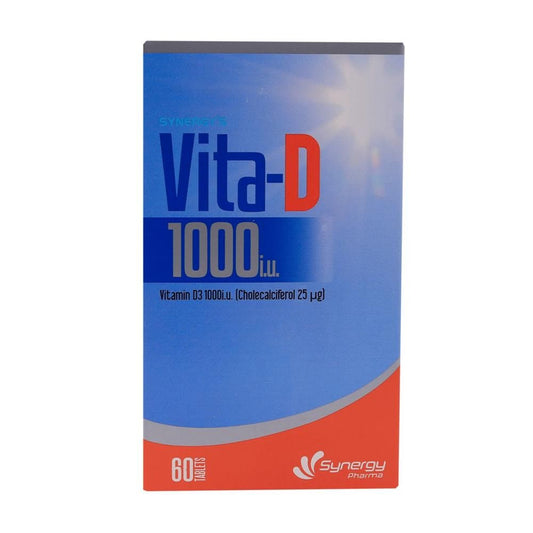 Synergy Pharma Vita D Vitamin D3 1000Iu Tablets 60 Pieces