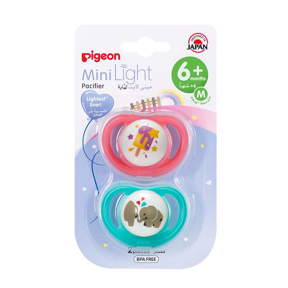 Pigeon Pacifier Silicone Minilight Twin 6 Plus 78263