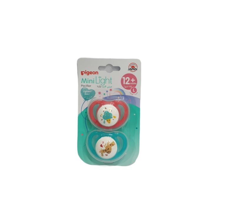 Pigeon Pacifier Silicone Minilight Twin 12 Plus 78264