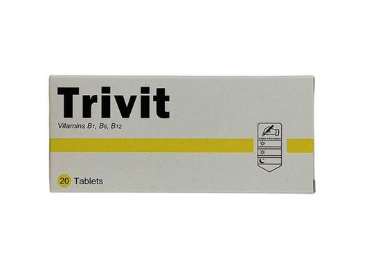 Trivit Neurotropic B Vitamins Tablets, 20 Pieces