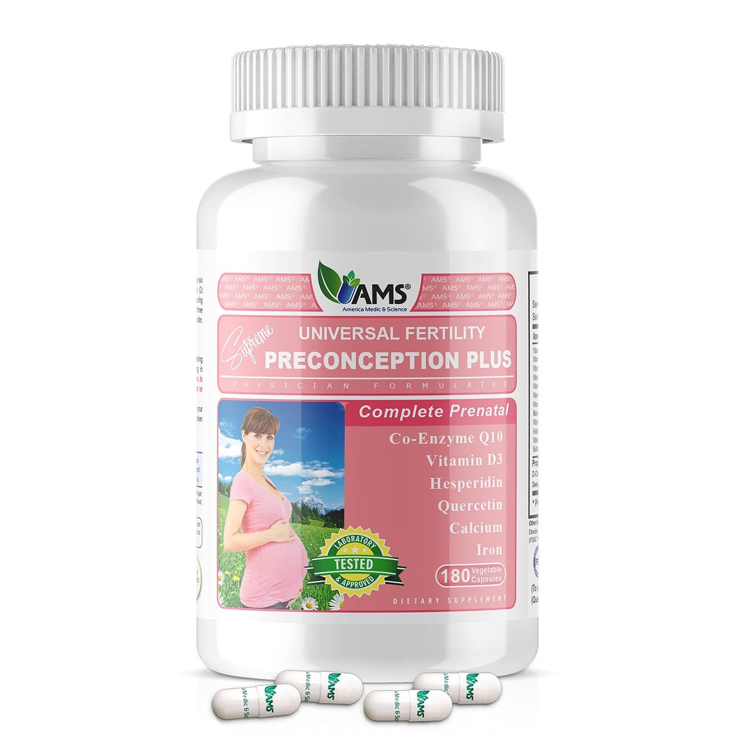 Ams Preconception Plus Female Capsules 180 Pieces