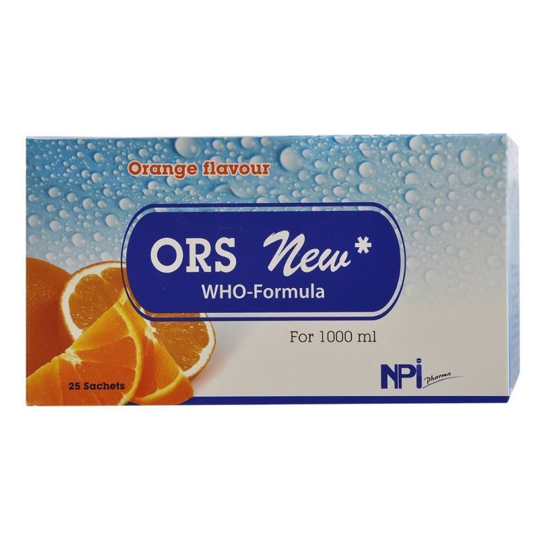 ORS Orange Sachets, 25 Pieces