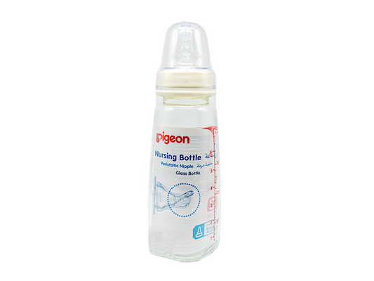 Pigeon Slim Neck Glass Bottle White Cap 200 ml