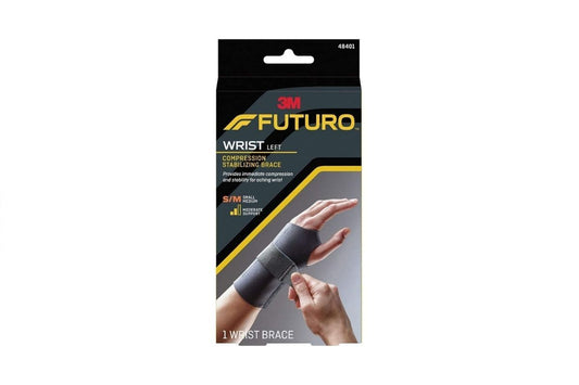 Futuro Left Wrist Compression STabletsilizing Brace 48401 - Small/Medium