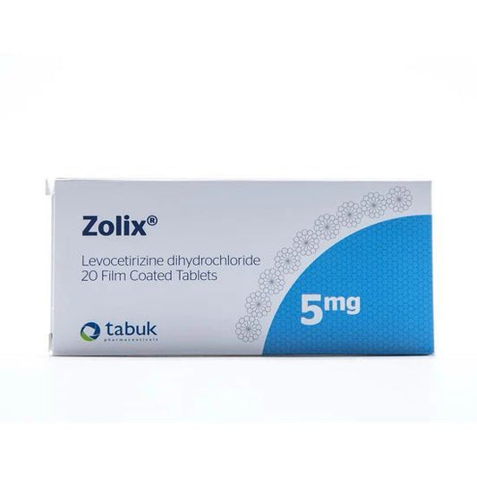 Zolix 5mg Film Coated Tablets, 20 Tablets