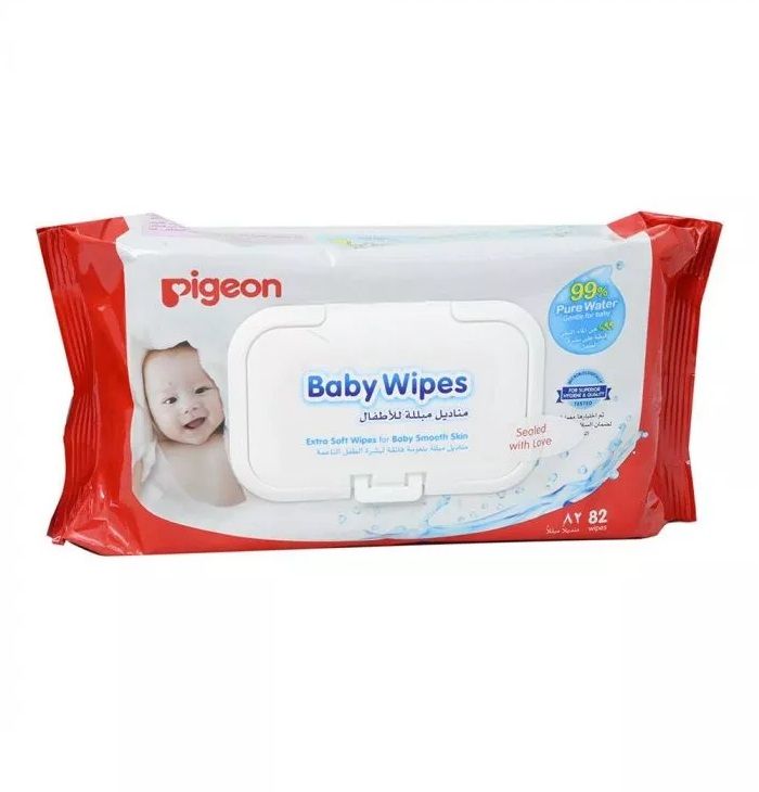 Pigeon Baby Wipes, 82 Pieces