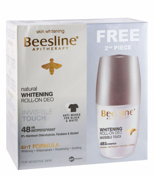 Beesline Whitening RollOn Deodorant Invisible Touch 50Ml Promo Pack (1+1)